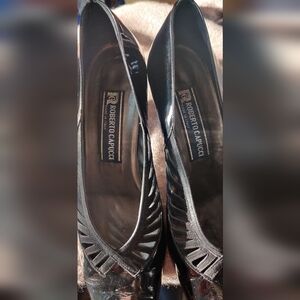 Salvatore Ferragamo Black Patent Leather Heels